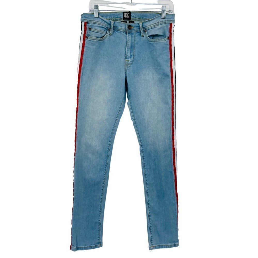 Urban Outfitters BDG Women's Skinny Stretch Jeans Size 31 Tuxedo‎ Stripe Light